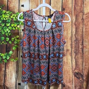 Perch by Blu-Pepper Sleeveless Blouse Size 1XL